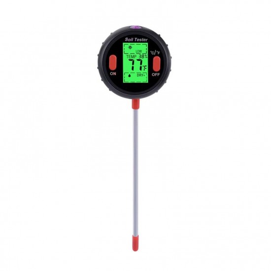 Soil Tester Multiple Function Large Screen Electronic Digital Display Soil Moisture PH Temperature Illumination Meter Soil Tester Multiple Function Large Screen Electronic Digital Display Soil Moisture PH Temperature Illumination Meter