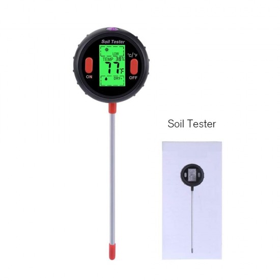 Soil Tester Multiple Function Large Screen Electronic Digital Display Soil Moisture PH Temperature Illumination Meter Soil Tester Multiple Function Large Screen Electronic Digital Display Soil Moisture PH Temperature Illumination Meter