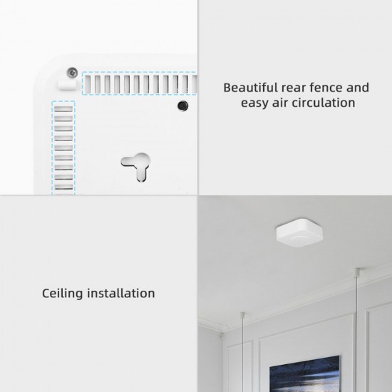 Tuya WiFi Intelligent Air Housekeeper 6-in-1 Air Quality Monitor PM2.5/Formaldehyde/TVOC/CO2/Temperature/Humidity Detector for Home Office Tuya WiFi Intelligent Air Housekeeper 6-in-1 Air Quality Monitor PM2.5/Formaldehyde/TVOC/CO2/Temperature/Humidity Detector for Home Office