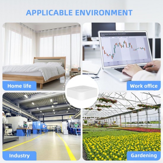 Tuya WiFi Intelligent Air Housekeeper 6-in-1 Air Quality Monitor PM2.5/Formaldehyde/TVOC/CO2/Temperature/Humidity Detector for Home Office Tuya WiFi Intelligent Air Housekeeper 6-in-1 Air Quality Monitor PM2.5/Formaldehyde/TVOC/CO2/Temperature/Humidity Detector for Home Office