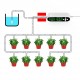 Intelligent Automatic Watering Device Controller Timed Waterer Garden Terrace Drip Irrigation System for 10-20 Potted Plant Flower Intelligent Automatic Watering Device Controller Timed Waterer Garden Terrace Drip Irrigation System for 10-20 Potted Plant Flower