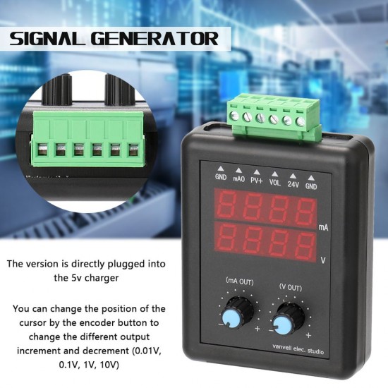 4-20mA 0-10V Signal Generator 24V Current Voltage Transmitter Signal Source Constant Current Source with Display 4-20mA 0-10V Signal Generator 24V Current Voltage Transmitter Signal Source Constant Current Source with Display