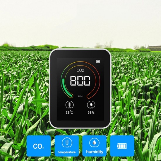 Intelligent Big Screen CO2 Temperature Humidity Multipurpose Detect Tool Portable Testing Instrument Household Intelligent Big Screen CO2 Temperature Humidity Multipurpose Detect Tool Portable Testing Instrument Household