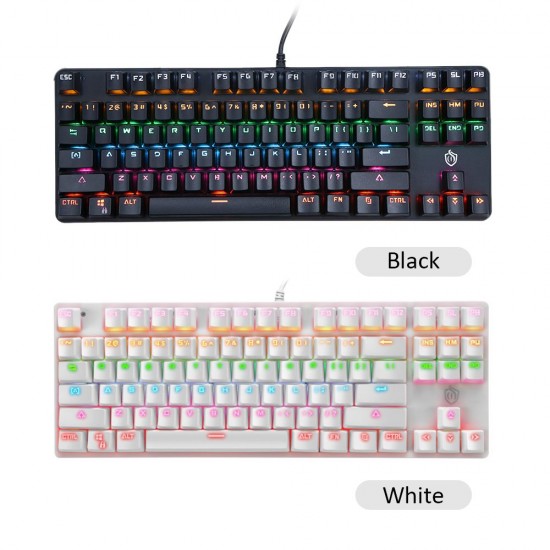 Illuminated Keyboard 87 Keys Gaming Keyboard USB Powered Operated Diverse Lighting Effect for Computer Laptop E-sports Compatible with WINDOWS XP/ WIN 7/ WIN 8/ WIN 10/ IOS System Illuminated Keyboard 87 Keys Gaming Keyboard USB Powered Operated Diverse Lighting Effect for Computer Laptop E-sports Compatible with WINDOWS XP/ WIN 7/ WIN 8/ WIN 10/ IOS System
