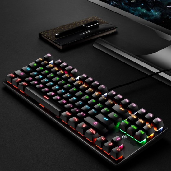 Illuminated Keyboard 87 Keys Gaming Keyboard USB Powered Operated Diverse Lighting Effect for Computer Laptop E-sports Compatible with WINDOWS XP/ WIN 7/ WIN 8/ WIN 10/ IOS System Illuminated Keyboard 87 Keys Gaming Keyboard USB Powered Operated Diverse Lighting Effect for Computer Laptop E-sports Compatible with WINDOWS XP/ WIN 7/ WIN 8/ WIN 10/ IOS System