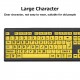 Wired USB Large Print Computer Keyboard for Low Vision Users High Contrast 104 Keys Letters for Old Men Wired USB Large Print Computer Keyboard for Low Vision Users High Contrast 104 Keys Letters for Old Men