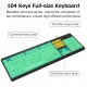 Wired USB Large Print Computer Keyboard for Low Vision Users High Contrast 104 Keys Letters for Old Men Wired USB Large Print Computer Keyboard for Low Vision Users High Contrast 104 Keys Letters for Old Men