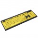 Wired USB Large Print Computer Keyboard for Low Vision Users High Contrast 104 Keys Letters for Old Men Wired USB Large Print Computer Keyboard for Low Vision Users High Contrast 104 Keys Letters for Old Men