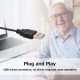 Wired USB Large Print Computer Keyboard for Low Vision Users High Contrast 104 Keys Letters for Old Men Wired USB Large Print Computer Keyboard for Low Vision Users High Contrast 104 Keys Letters for Old Men