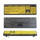 Wired USB Large Print Computer Keyboard for Low Vision Users High Contrast 104 Keys Letters for Old Men Wired USB Large Print Computer Keyboard for Low Vision Users High Contrast 104 Keys Letters for Old Men