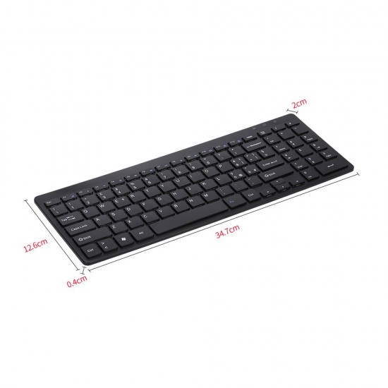 2.4G Wireless Keyboard Ultra-thin Wireless Keyboard Mute Keyboard 95 Keys Wireless Keyboard for PC Laptop Black English 2.4G Wireless Keyboard Ultra-thin Wireless Keyboard Mute Keyboard 95 Keys Wireless Keyboard for PC Laptop Black English