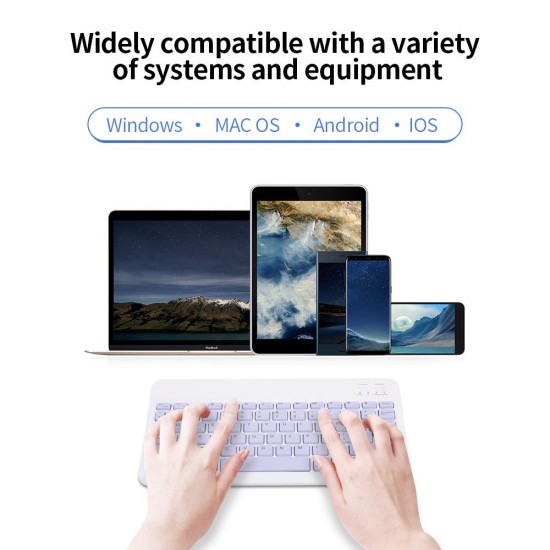 10-inch Wireless BT Keyboard Three-system Universal Colorful Rechargeable BT Keyboard Mobilephone Tablet Universal Keyboard Green 10-inch Wireless BT Keyboard Three-system Universal Colorful Rechargeable BT Keyboard Mobilephone Tablet Universal Keyboard Green