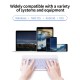 10-inch Wireless BT Keyboard Three-system Universal Colorful Rechargeable BT Keyboard Mobilephone Tablet Universal Keyboard Green 10-inch Wireless BT Keyboard Three-system Universal Colorful Rechargeable BT Keyboard Mobilephone Tablet Universal Keyboard Green