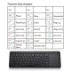 2.4G wireless keyboard with Multifunctional touchpad 78 Key ultra-thin office Portable Keyboard for Windows/Android Black 2.4G wireless keyboard with Multifunctional touchpad 78 Key ultra-thin office Portable Keyboard for Windows/Android Black