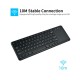 2.4G wireless keyboard with Multifunctional touchpad 78 Key ultra-thin office Portable Keyboard for Windows/Android Black 2.4G wireless keyboard with Multifunctional touchpad 78 Key ultra-thin office Portable Keyboard for Windows/Android Black