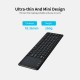 2.4G wireless keyboard with Multifunctional touchpad 78 Key ultra-thin office Portable Keyboard for Windows/Android Black 2.4G wireless keyboard with Multifunctional touchpad 78 Key ultra-thin office Portable Keyboard for Windows/Android Black