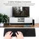 2.4G wireless keyboard with Multifunctional touchpad 78 Key ultra-thin office Portable Keyboard for Windows/Android Black 2.4G wireless keyboard with Multifunctional touchpad 78 Key ultra-thin office Portable Keyboard for Windows/Android Black