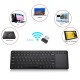 2.4G wireless keyboard with Multifunctional touchpad 78 Key ultra-thin office Portable Keyboard for Windows/Android Black 2.4G wireless keyboard with Multifunctional touchpad 78 Key ultra-thin office Portable Keyboard for Windows/Android Black