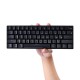RK61 BT&Wired Dual Mode Keyboard Yellow Backlight 61 Key Mini Mechanical Keyboard for Phone/Tablet Black with Gateron Blue Switches RK61 BT&Wired Dual Mode Keyboard Yellow Backlight 61 Key Mini Mechanical Keyboard for Phone/Tablet Black with Gateron Blue Switches