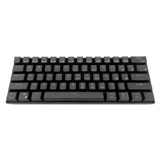 RK61 BT&Wired Dual Mode Keyboard Yellow Backlight 61 Key Mini Mechanical Keyboard for Phone/Tablet Black with Gateron Blue Switches RK61 BT&Wired Dual Mode Keyboard Yellow Backlight 61 Key Mini Mechanical Keyboard for Phone/Tablet Black with Gateron Blue Switches