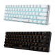 RK61 BT&Wired Dual Mode Keyboard Yellow Backlight 61 Key Mini Mechanical Keyboard for Phone/Tablet Black with Gateron Blue Switches RK61 BT&Wired Dual Mode Keyboard Yellow Backlight 61 Key Mini Mechanical Keyboard for Phone/Tablet Black with Gateron Blue Switches