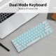 RK61 BT&Wired Dual Mode Keyboard Yellow Backlight 61 Key Mini Mechanical Keyboard for Phone/Tablet Black with Gateron Blue Switches RK61 BT&Wired Dual Mode Keyboard Yellow Backlight 61 Key Mini Mechanical Keyboard for Phone/Tablet Black with Gateron Blue Switches