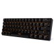 RK61 BT&Wired Dual Mode Keyboard Yellow Backlight 61 Key Mini Mechanical Keyboard for Phone/Tablet Black with Gateron Blue Switches RK61 BT&Wired Dual Mode Keyboard Yellow Backlight 61 Key Mini Mechanical Keyboard for Phone/Tablet Black with Gateron Blue Switches