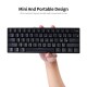 RK61 BT&Wired Dual Mode Keyboard Yellow Backlight 61 Key Mini Mechanical Keyboard for Phone/Tablet Black with Gateron Blue Switches RK61 BT&Wired Dual Mode Keyboard Yellow Backlight 61 Key Mini Mechanical Keyboard for Phone/Tablet Black with Gateron Blue Switches