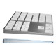 2-in-1 BT Keyboard USB-C 3.1 HUB Features 34-key Wireless Numeric Keypad with Two Extended USB3.0 Interfaces Silver 2-in-1 BT Keyboard USB-C 3.1 HUB Features 34-key Wireless Numeric Keypad with Two Extended USB3.0 Interfaces Silver