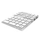 2-in-1 BT Keyboard USB-C 3.1 HUB Features 34-key Wireless Numeric Keypad with Two Extended USB3.0 Interfaces Silver 2-in-1 BT Keyboard USB-C 3.1 HUB Features 34-key Wireless Numeric Keypad with Two Extended USB3.0 Interfaces Silver