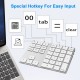2-in-1 BT Keyboard USB-C 3.1 HUB Features 34-key Wireless Numeric Keypad with Two Extended USB3.0 Interfaces Silver 2-in-1 BT Keyboard USB-C 3.1 HUB Features 34-key Wireless Numeric Keypad with Two Extended USB3.0 Interfaces Silver