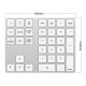 2-in-1 BT Keyboard USB-C 3.1 HUB Features 34-key Wireless Numeric Keypad with Two Extended USB3.0 Interfaces Silver 2-in-1 BT Keyboard USB-C 3.1 HUB Features 34-key Wireless Numeric Keypad with Two Extended USB3.0 Interfaces Silver