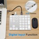 2-in-1 BT Keyboard USB-C 3.1 HUB Features 34-key Wireless Numeric Keypad with Two Extended USB3.0 Interfaces Silver 2-in-1 BT Keyboard USB-C 3.1 HUB Features 34-key Wireless Numeric Keypad with Two Extended USB3.0 Interfaces Silver