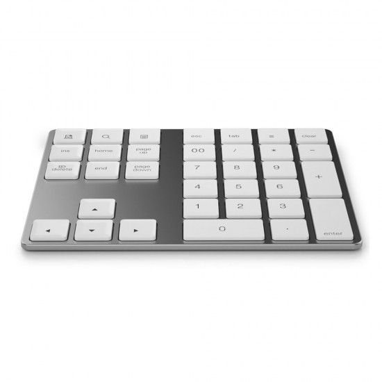 2-in-1 BT Keyboard USB-C 3.1 HUB Features 34-key Wireless Numeric Keypad with Two Extended USB3.0 Interfaces Silver 2-in-1 BT Keyboard USB-C 3.1 HUB Features 34-key Wireless Numeric Keypad with Two Extended USB3.0 Interfaces Silver