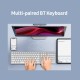 Multi-paired BT Keyboard 109-key Wireless Keyboard Support for IOS/Android/Windows System Silver Multi-paired BT Keyboard 109-key Wireless Keyboard Support for IOS/Android/Windows System Silver