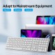 Multi-paired BT Keyboard 109-key Wireless Keyboard Support for IOS/Android/Windows System Silver Multi-paired BT Keyboard 109-key Wireless Keyboard Support for IOS/Android/Windows System Silver