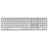 Multi-paired BT Keyboard 109-key Wireless Keyboard Support for IOS/Android/Windows System Silver