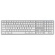 Multi-paired BT Keyboard 109-key Wireless Keyboard Support for IOS/Android/Windows System Silver Multi-paired BT Keyboard 109-key Wireless Keyboard Support for IOS/Android/Windows System Silver