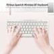 78 Keys Spanish Wireless BT Keyboard BT 3.0 Portable Ultra-slim Keyboard Support Windows/iOS/Android for Laptop Tablet Phone 78 Keys Spanish Wireless BT Keyboard BT 3.0 Portable Ultra-slim Keyboard Support Windows/iOS/Android for Laptop Tablet Phone
