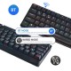 Compact Mechanical Multi-device Keyboard with 64 keys BT & Type-C Mode 18 RGB Backlit Effects N-key Rollover Blue Switches Black Compact Mechanical Multi-device Keyboard with 64 keys BT & Type-C Mode 18 RGB Backlit Effects N-key Rollover Blue Switches Black
