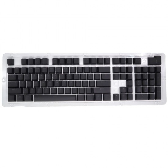 104 Keys Two-color Injection Molding PBT Keycap Set OEM Profile for Mechanical Keyboard Black(Only Keycaps) 104 Keys Two-color Injection Molding PBT Keycap Set OEM Profile for Mechanical Keyboard Black(Only Keycaps)