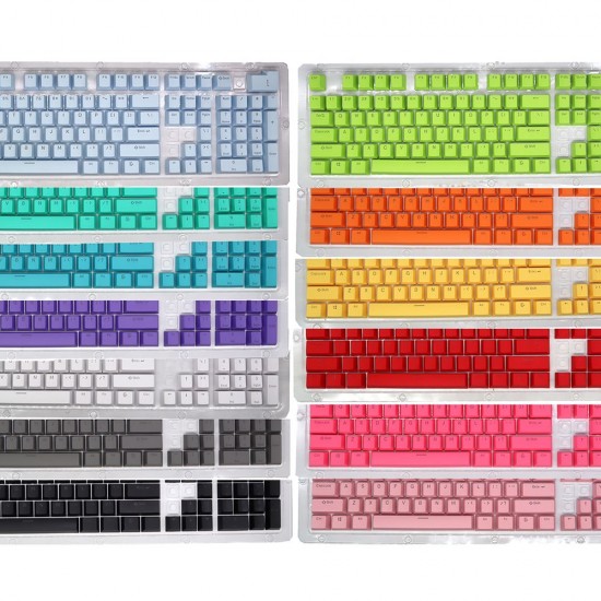 104 Keys Two-color Injection Molding PBT Keycap Set OEM Profile for Mechanical Keyboard Black(Only Keycaps) 104 Keys Two-color Injection Molding PBT Keycap Set OEM Profile for Mechanical Keyboard Black(Only Keycaps)
