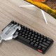 Compact 61-key Mechanical Keyboard BT&Wired Keyboard Multipoint Pairing/RGB Lighting Effects/N/6-key Rollover/Blue Switch Black Compact 61-key Mechanical Keyboard BT&Wired Keyboard Multipoint Pairing/RGB Lighting Effects/N/6-key Rollover/Blue Switch Black