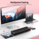 Compact 61-key Mechanical Keyboard BT&Wired Keyboard Multipoint Pairing/RGB Lighting Effects/N/6-key Rollover/Blue Switch Black Compact 61-key Mechanical Keyboard BT&Wired Keyboard Multipoint Pairing/RGB Lighting Effects/N/6-key Rollover/Blue Switch Black
