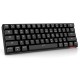 Compact 61-key Mechanical Keyboard BT&Wired Keyboard Multipoint Pairing/RGB Lighting Effects/N/6-key Rollover/Blue Switch Black Compact 61-key Mechanical Keyboard BT&Wired Keyboard Multipoint Pairing/RGB Lighting Effects/N/6-key Rollover/Blue Switch Black