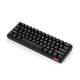 Compact 61-key Mechanical Keyboard BT&Wired Keyboard Multipoint Pairing/RGB Lighting Effects/N/6-key Rollover/Blue Switch Black Compact 61-key Mechanical Keyboard BT&Wired Keyboard Multipoint Pairing/RGB Lighting Effects/N/6-key Rollover/Blue Switch Black