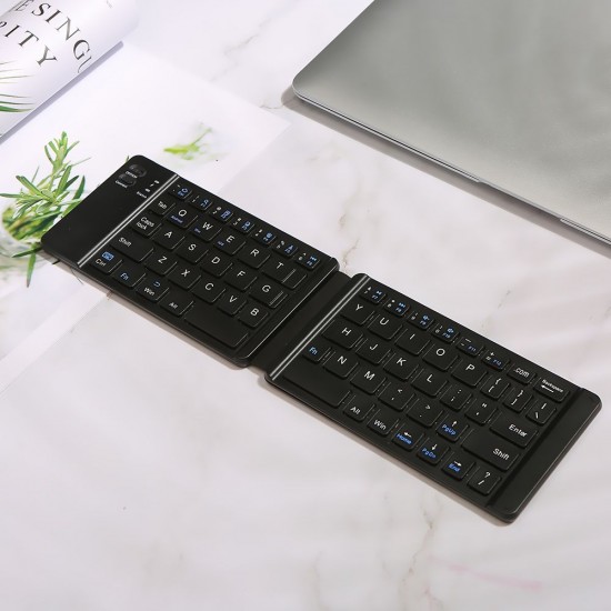 Convenient Folding BT Keyboard Compatibility Intelligent Matching Simple & Compact Long-lasting Battery Life Easy to Carry Black Convenient Folding BT Keyboard Compatibility Intelligent Matching Simple & Compact Long-lasting Battery Life Easy to Carry Black