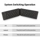 Convenient Folding BT Keyboard Compatibility Intelligent Matching Simple & Compact Long-lasting Battery Life Easy to Carry Black Convenient Folding BT Keyboard Compatibility Intelligent Matching Simple & Compact Long-lasting Battery Life Easy to Carry Black