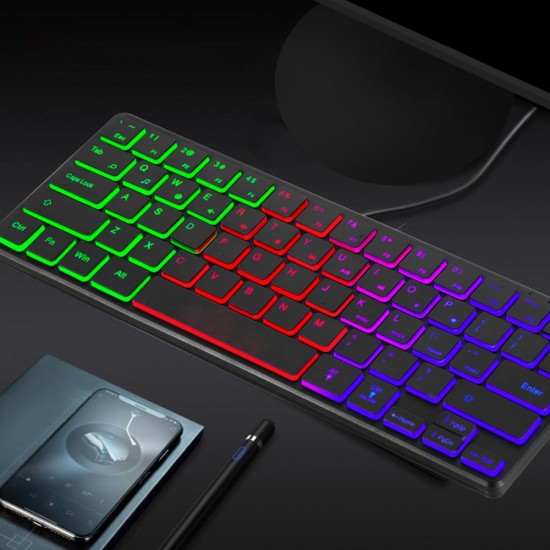 Portable Wired 64-key Keyboard Compact Film Keypad Lightweight Backlit Keyboard One Lighting Mode Plug N Play, Black Portable Wired 64-key Keyboard Compact Film Keypad Lightweight Backlit Keyboard One Lighting Mode Plug N Play, Black