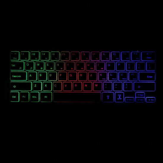 Portable Wired 64-key Keyboard Compact Film Keypad Lightweight Backlit Keyboard One Lighting Mode Plug N Play, Black Portable Wired 64-key Keyboard Compact Film Keypad Lightweight Backlit Keyboard One Lighting Mode Plug N Play, Black